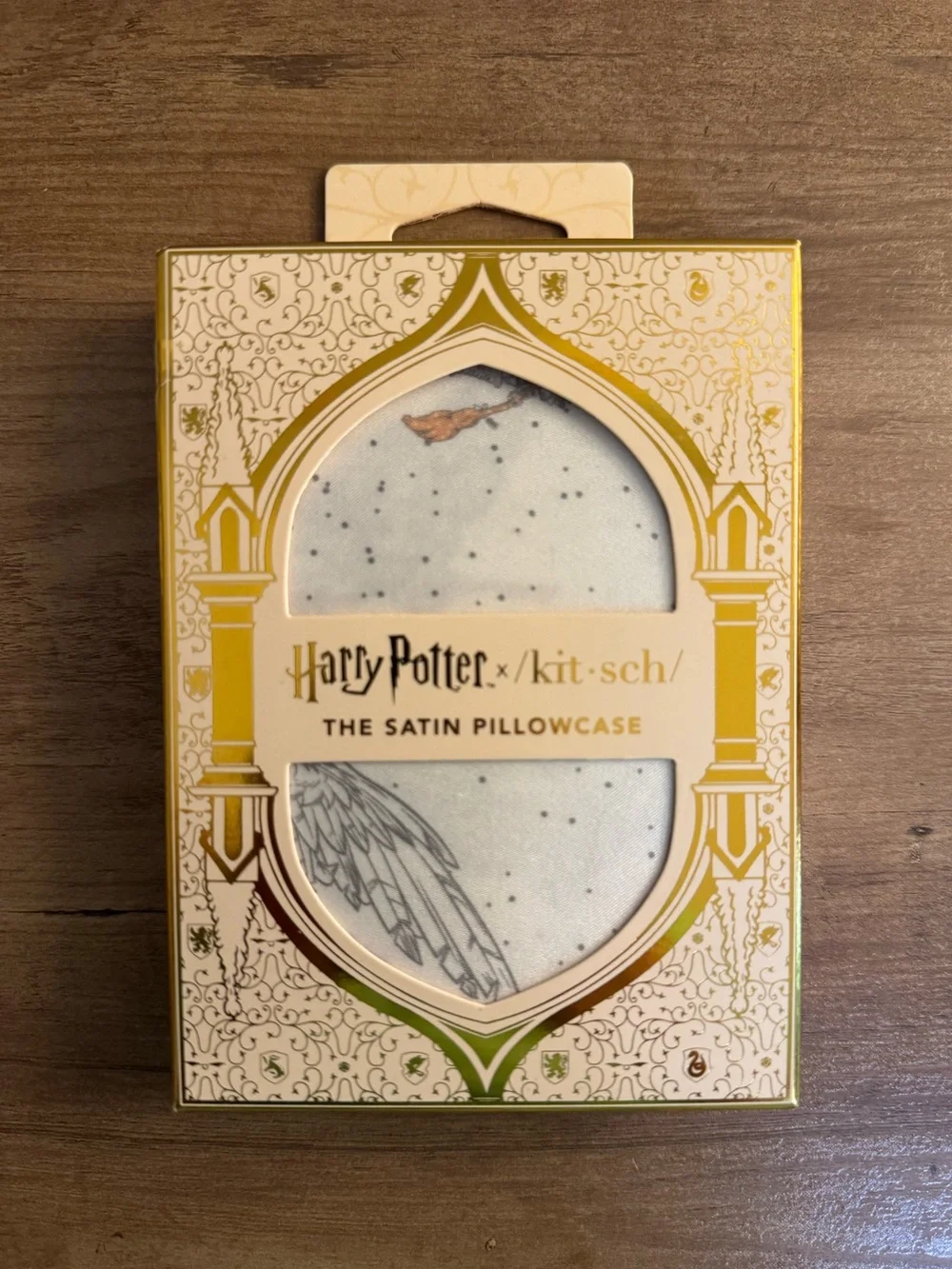 NWT Harry Potter x Kitsch “Owl Post” Satin Pillowcase - Standard / Queen